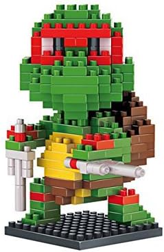 Mini Block Diamond Block Teenage Mutant Ninja Turtles Series Raphael Figure Toys Kids Games Building Blocks Children's Educational Toys Collection-----Raphael