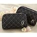 Cosmetic Couture Quilted Monogrammed Make-Up Bag