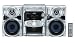 Panasonic SC-AK220S 5-CD Shelf System (Silver)