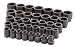 SK 85637 37 Piece 1-Inch Drive 6 Pt Standard Fractional Impact Socket Set