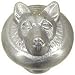 Emtek German Shepherd Cabinet Knob Polished Brass 86109 US3