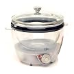 Elite Gourmet 3.5 Quart Transparent Slow Cooker