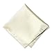 TieMart Ivory Premium Pocket Square