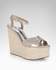 Karissa Patent Leather Jute Wedge