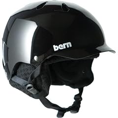 Bern Watts EPS Audio Helmet w/Knit Liner Gloss Black, XL 