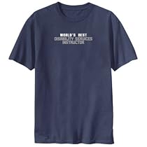 T-Shirt Navy Blue " World S Best Disability Services Instructor Occupations