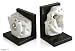 Stone sculpture bookends, 'Cheese' (pair) Image
