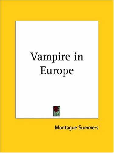 Cover image : The Vampire in Europe
