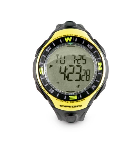 Origo Digital Compass Watch with Multiple Alarms and Chronograph by Origo