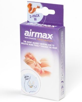 Airmax nasal dilator, against nasal congestion - 2x Medium size, 6-month relief - Recommended by physicians by Airmax BV
