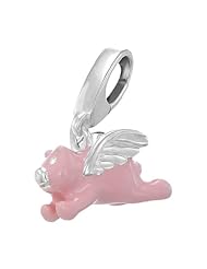 Sterling Silver Flying Pig Charm