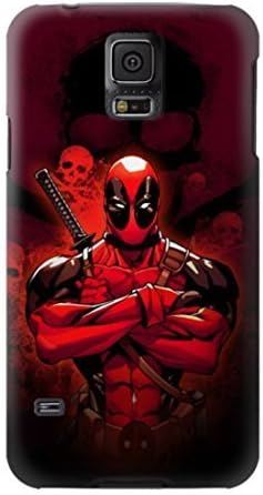 R2113 Deadpool Skull Case Cover For Samsung Galaxy S5