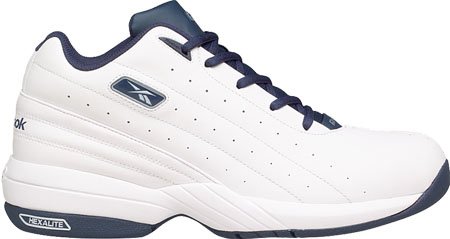 Reebok Basketball Shoes-Men's Reebok The Perimeter - White/Navy/Silver Basketball Shoe-Mens Reebok Basketball Shoes-Mens Basketball Shoes