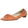 ALL BLACK Women's 907004 Pointy Toe Snakeskin Flat