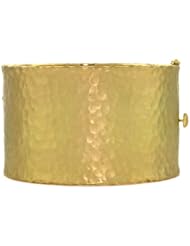 CleverEves 18Kt Gold Y Hammered Bangle 40.5mm
