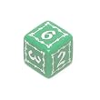 19mm d6 Old English Dice, Green