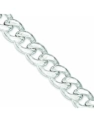 Genuine .925 Sterling Silver Curb Bracelet 37.5 Grams 9 Inch Length. 100% Satisfaction Guaranteed.
