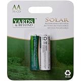 Jiawei Solar #BT-NC-AA-600-2 2PK Solar AA Battery