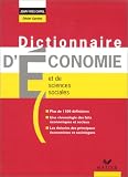Dictionnaire d'�conomie et de sciences sociales
