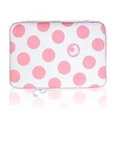 Isis Dei Pink Polka Dot 15.4" Memory Foam Macbook Pro Sleeve