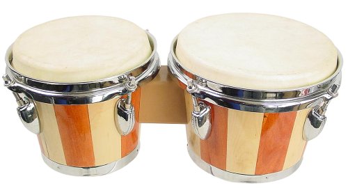 Childrens Toyshop  Musical Instruments : Signature Music Tunable 2 Tone Wood Bongo Set New 4613