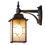 Konstsmide Milano 7248 Wandleuchte (B: 16cm T: 29cm H: 38cm, 1x75W, IP43) schwarz/silber