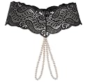 Lady Calston Lady Calston Pearl Thong, Black, Regular