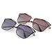 ADEWU-Reflective Revo Color Lens Large Horn Rimmed Style Sunglasses - UV400