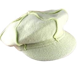 New 100% Wool Winter Ski Newsboy Gatsby Beret Hat Cap * Lime Green * Small / Medium