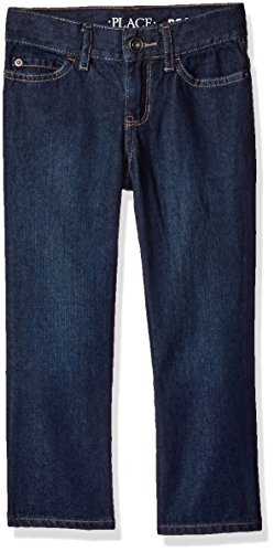 The Children's Place Boys' Bootcut Jean, Authentic Wash, 7