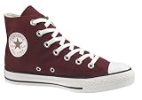 Converse Chuck Taylor All Star Hi Top Cranberry Canvas Shoes 117377F