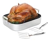 All-Clad Master Chef 2 Roti Combo with Roti Pan, Roasting Rack, and 2 Turkey Forks