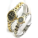 Seiko Watches His and Hers Two Tone date Second Hand Mens and Ladies Watch by Seiko