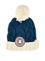 H. Preppy Gorro Pompón (Azul)