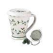 Pfaltzgraff Winterberry Covered Mug with Tea Diffuser