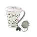 Pfaltzgraff Winterberry Covered Mug with Tea Diffuser