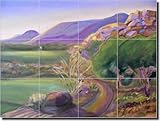 The Boulders by Karen Lee - Golf Course Glass Tile Wall Floor Mural 24