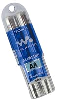 Sony Walkman Alkaline AA Batteries with Slide Case (4-Pack)