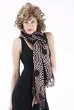 REVERSIBLE DESIGNER UNIQUE WOOL SHAWL STOLE WRAP 28x78 # 8584