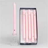 Colonial Candle Pink Quartz 8 Inch Classic Taper Dinner Candles