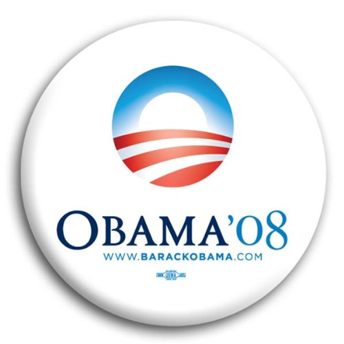 Official Obama Standard Campaign Pin - Button