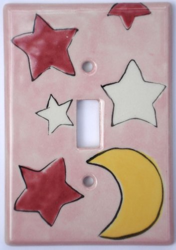 Ceramic Switch Plate Cover: in Pink