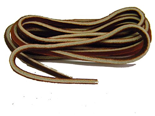 40 Inch 102 cm Leather Replacement Shoelaces for Boat Shoes - 2 Pair Pack
