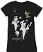 Gossip Girl Chuck Bass Gold Foil Black Juniors T-shirt Tee