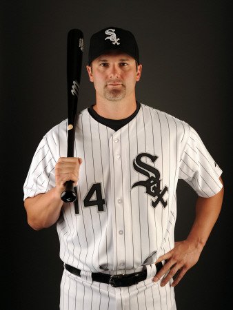 Chicago White Sox Photo Day, GLENDALE, AZ - FEBRUARY 26: Paul Konerko Photographic Poster Print by Harry How, 12x16