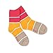 TeeHee Little Boys Basic Cotton Crew Socks 6 Pair Pack (6-8 Years, Rugby Stripe)