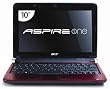 Acer Aspire One AOD150-1920 10.1-Inch Ruby Red Netbook - 6.5 Hour Battery Life