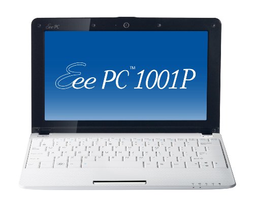Asus Eee PC 1001P-MU17-WT 10.1-Inch Intel Atom Netbook Computer (White)