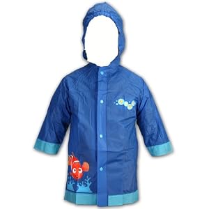 Disney Kids Finding Nemo Rain Slicker Size Small 2/3 Medium 4/5 Large 6/7