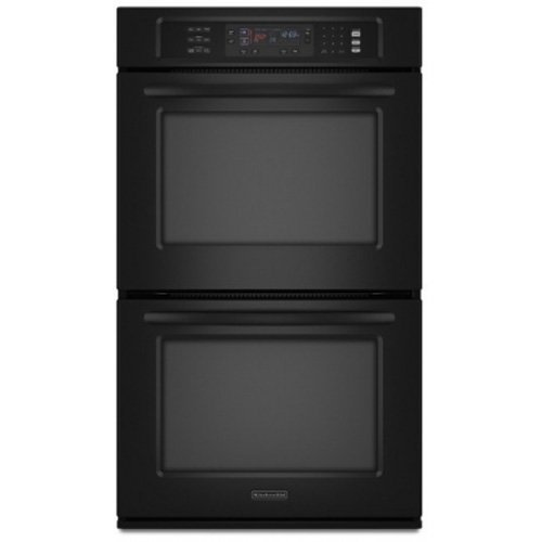 KitchenAid KEBS207SBL 30 Double Wall Oven - Black